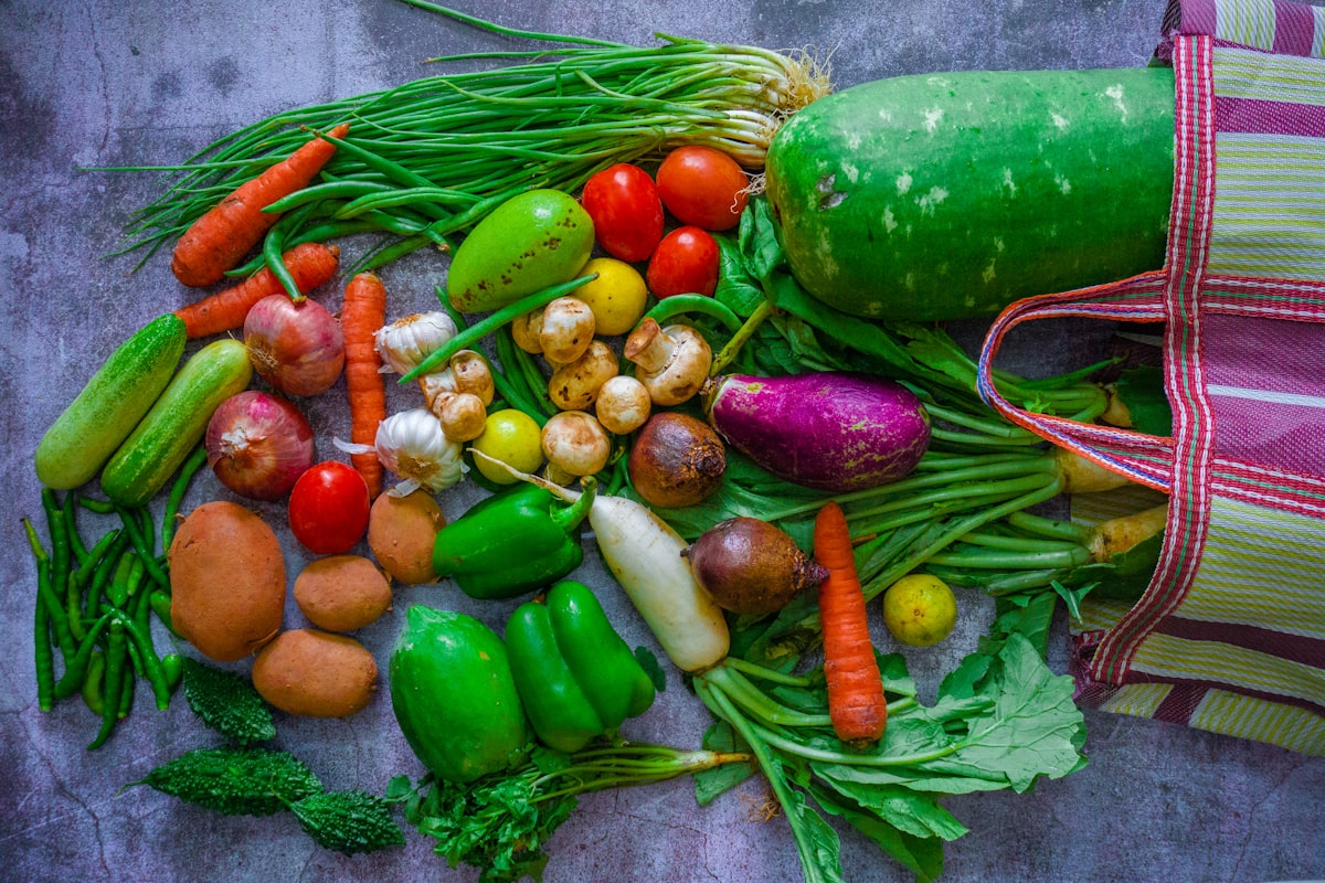 Légumes frais et colorés